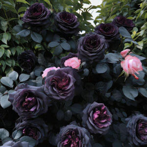 Роза Черная купить по цене от 450р. в интернет-магазине «Посадика» с доставкой почтой в в Калининске и по всей России – [изображение №1].